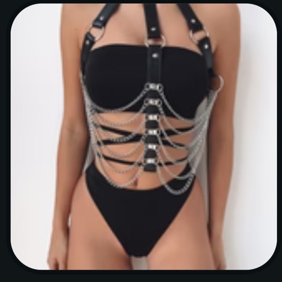 iHeartRaves Other - Tigermist Festival black Harness, adjustable. Rave EDC  size XS/S